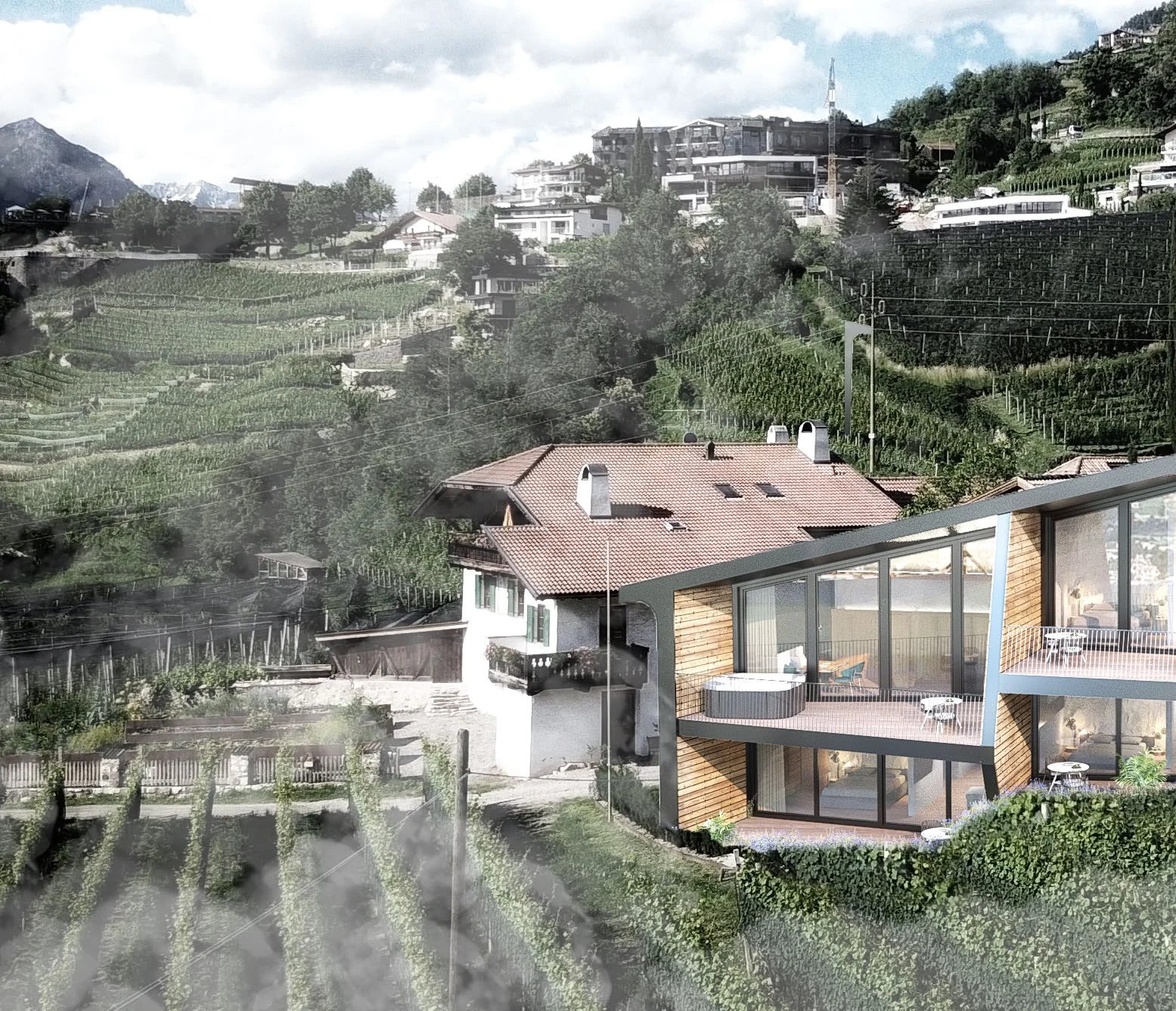 Hillside residence concept